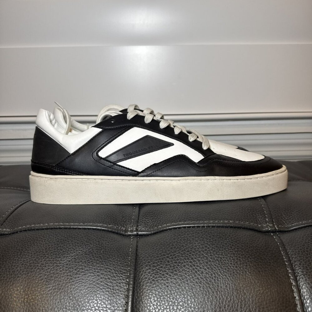 Thousand Fell Men’s 11.5 Low Top Court Sneakers Retro Black